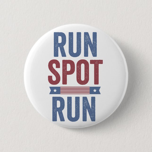 Bóton Redondo 5.08cm Run Spot Run Presidente Eleição 2024 (Frente)