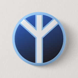 Bóton Redondo 5.08cm Rune de Algiz