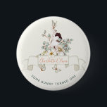 Bóton Redondo 5.08cm Russo Um Coelhinho É Uma Garota Floral Cottagecore<br><div class="desc">Bem-vindos ao primeiro aniversário do seu bebê da forma mais encantadora - com um coelhinho de pedra russa é o botão da festa de primeiro aniversario de Uma Garota Floral! Este adorável conjunto de convites é ideal para qualquer evento temático rústico ou cottagecore, com seu design doce e criativo com...</div>