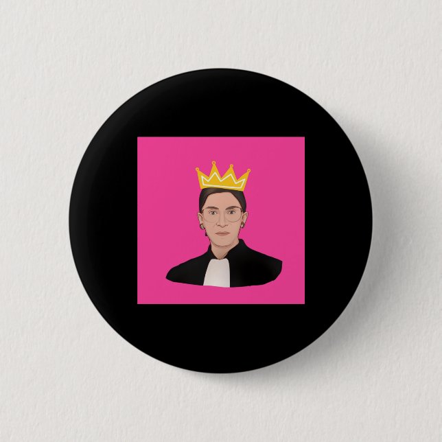 Bóton Redondo 5.08cm Ruth Bader Ginsberg Poster RBG (Frente)