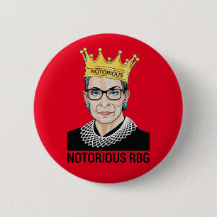 Bóton Redondo 5.08cm Ruth Bader Ginsburg - RBG notória