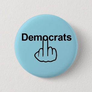 Bóton Redondo 5.08cm Sacudir Button Democrats