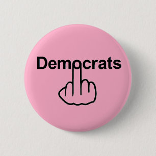 Bóton Redondo 5.08cm Sacudir Button Democrats