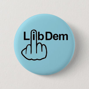 Bóton Redondo 5.08cm Sacudir Button Lib Dem