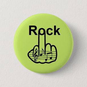 Bóton Redondo 5.08cm Sacudir Button Rock