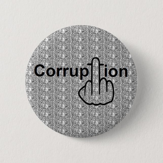 Bóton Redondo 5.08cm Sacudir de corrupção do botão (Frente)