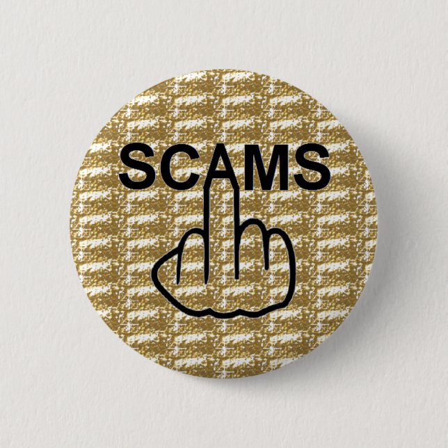 Bóton Redondo 5.08cm Sacudir do botão Scams (Frente)