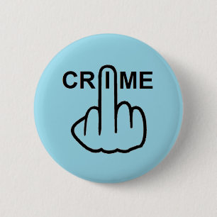 Bóton Redondo 5.08cm Sacudir do Crime Button