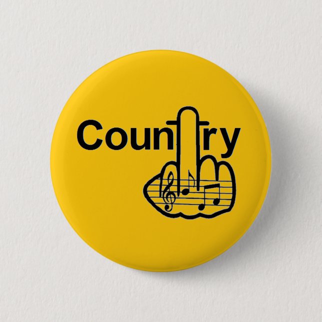 Bóton Redondo 5.08cm Sacudir do País do Botão (Frente)