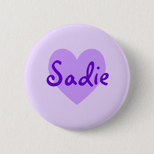 Bóton Redondo 5.08cm Sadie no roxo