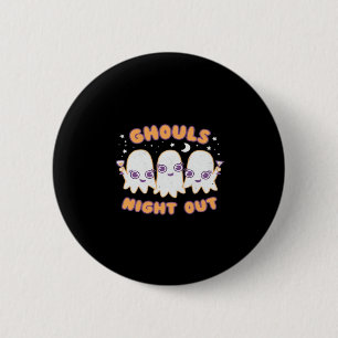 Bóton Redondo 5.08cm Saída Noturna Ghouls - Estilo Kawaii - Bonito Hall