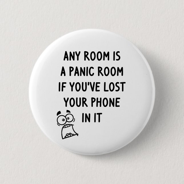 Bóton Redondo 5.08cm Sala de Pânico (Frente)