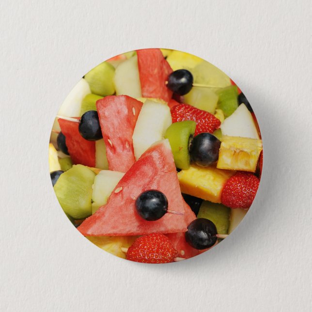 Bóton Redondo 5.08cm salada de frutas (Frente)