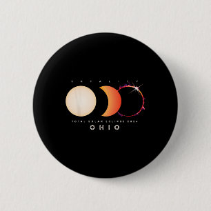 Bóton Redondo 5.08cm Salar Eclipse 2024 Ohio - Total Eclipse America Gr