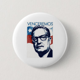 Bóton Redondo 5.08cm Salvador Allende - Venceremos