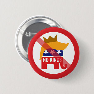 Bóton Redondo 5.08cm Salve a Democracia Sem Reis Sem Monarquia - Anti T