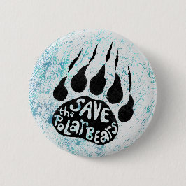 Bóton Redondo 5.08cm Salve As Ursos Polares