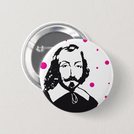 Bóton Redondo 5.08cm Samuel de Champlain Hipster Québec Français