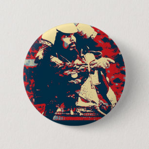 Bóton Redondo 5.08cm Samurai japonês do guerreiro do bushido das artes