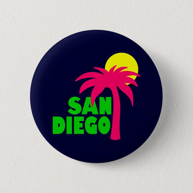 Bóton Redondo 5.08cm San Diego (Frente)