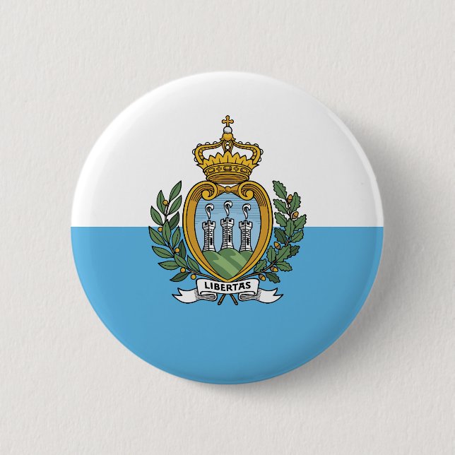 Bóton Redondo 5.08cm San Marino Flag (Frente)
