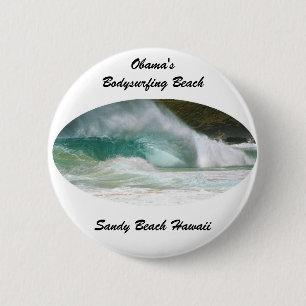 Bóton Redondo 5.08cm Sandy Beach Hawaii