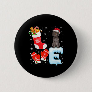 Bóton Redondo 5.08cm Santa Hat Xmas empilhando Ponteiro Alemão Curto