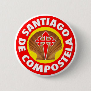 Bóton Redondo 5.08cm Santiago de Compostela