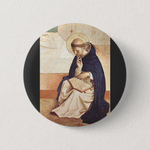 Bóton Redondo 5.08cm Santo Domingos de Gusmão por Fra Angelico