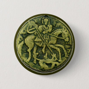BÓTON REDONDO 5.08CM SANTO GEORGE E DRAGON MEDALLION