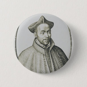 Bóton Redondo 5.08cm Santo Inácio de Loyola Fundador dos Jesuítas