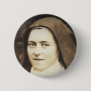 BÓTON REDONDO 5.08CM SANTO THERESE DE LISIEUX