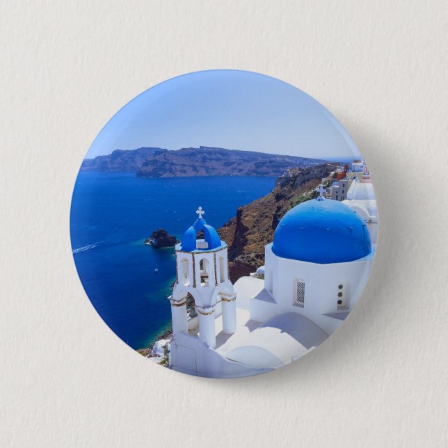Bóton Redondo 5.08cm Santorini (Frente)