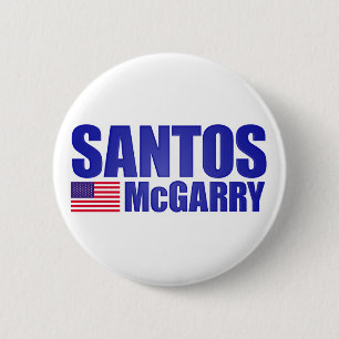 Bóton Redondo 5.08cm Santos McGarry