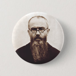 Bóton Redondo 5.08cm São Maximiliano Kolbe padre católico polonês