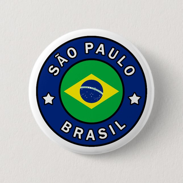 Bóton Redondo 5.08cm São Paulo Brasil (Frente)