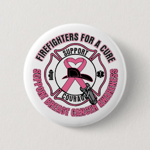 Bóton Redondo 5.08cm Sapadores-bombeiros para um cancro da mama da cura