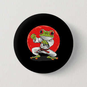 Bóton Redondo 5.08cm Sapo de Karatê Artes Marciais Judo Sapo Kung Fu Sa