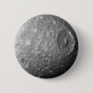 Bóton Redondo 5.08cm Saturn Moon Mimas