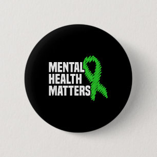 Bóton Redondo 5.08cm Saúde Mental S Fita Verde Awarene Mental Health