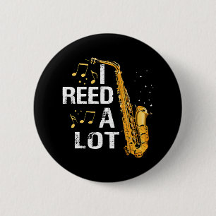 Bóton Redondo 5.08cm Saxofone Divertido