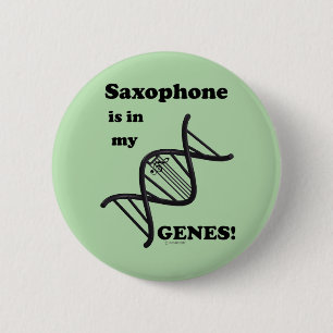 Bóton Redondo 5.08cm Saxofone Está Em Meus Genes
