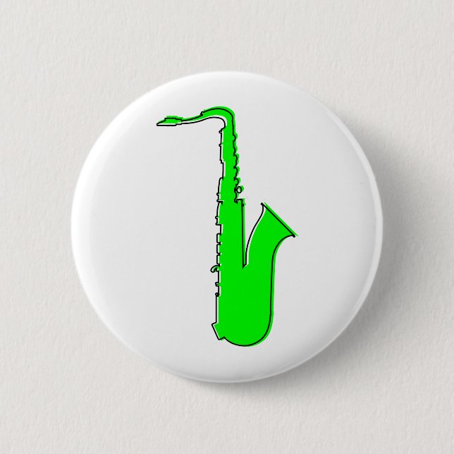 Bóton Redondo 5.08cm saxofone ímpar (Frente)