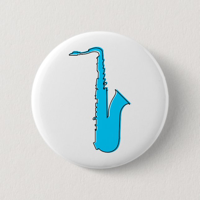 Bóton Redondo 5.08cm saxofone ímpar (Frente)