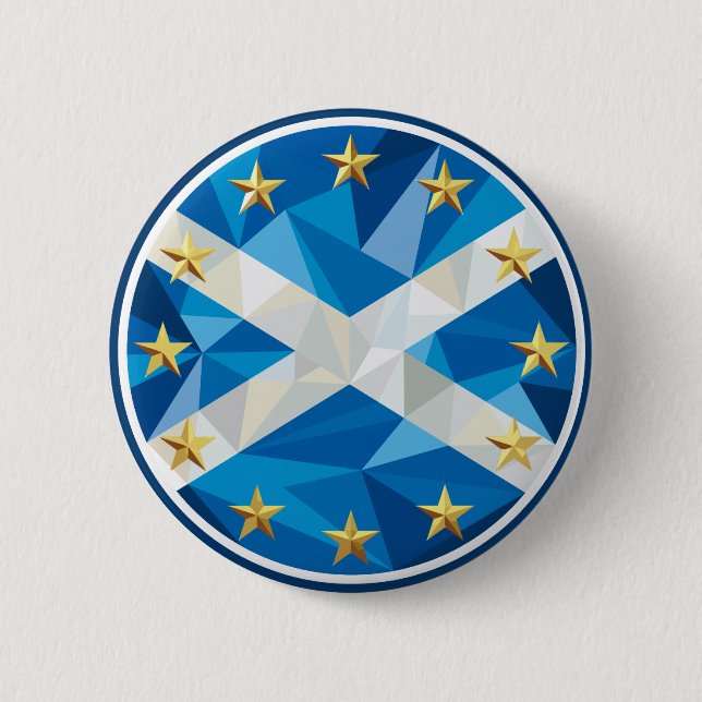 Bóton Redondo 5.08cm Scotland no crachá da UE (Frente)