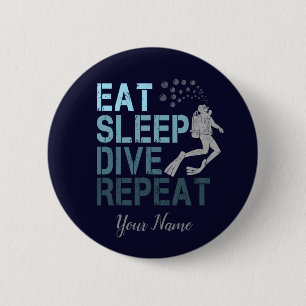 Bóton Redondo 5.08cm Scuba Diving Coma Dissipador de Sono Repetindo diz
