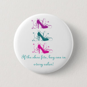 Bóton Redondo 5.08cm Se os calçados cabem o botão