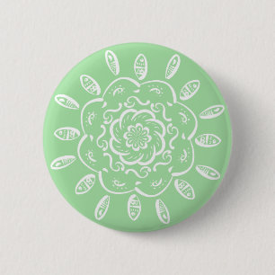 Bóton Redondo 5.08cm Seafoam Mandala