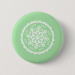 Bóton Redondo 5.08cm Seafoam Mandala