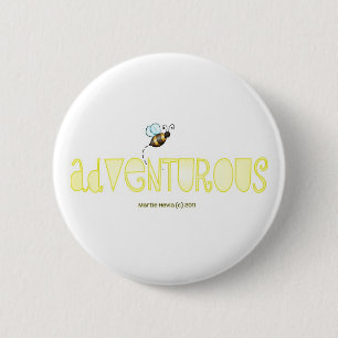 Bóton Redondo 5.08cm Seja Aventurado - Uma Palavra Positiva